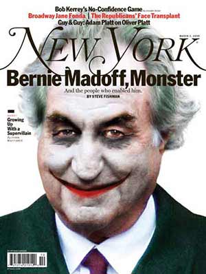 Bernie Madoff capa da revista New York