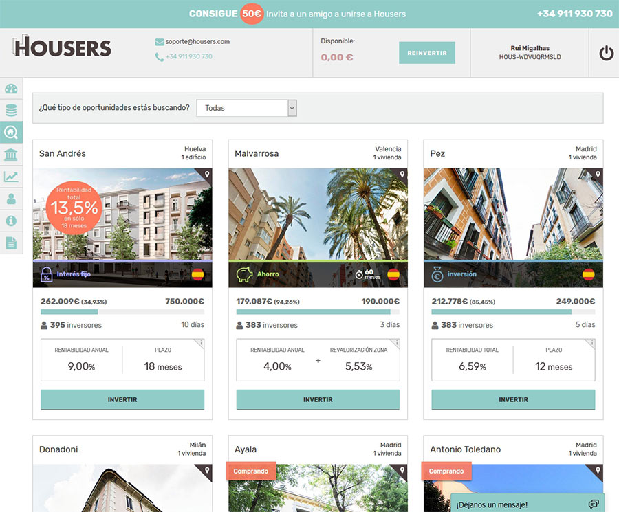 Plataforma crowdfunding housers