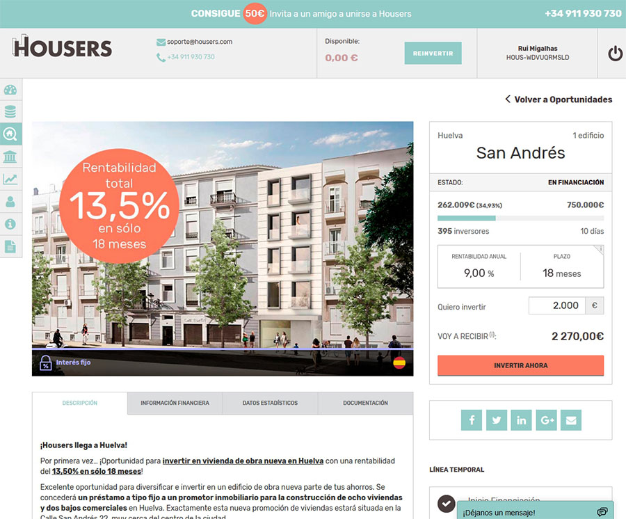 Plataforma crowdfunding housers