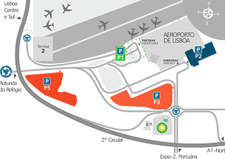 Estacionamento  Aeroporto de Lisboa