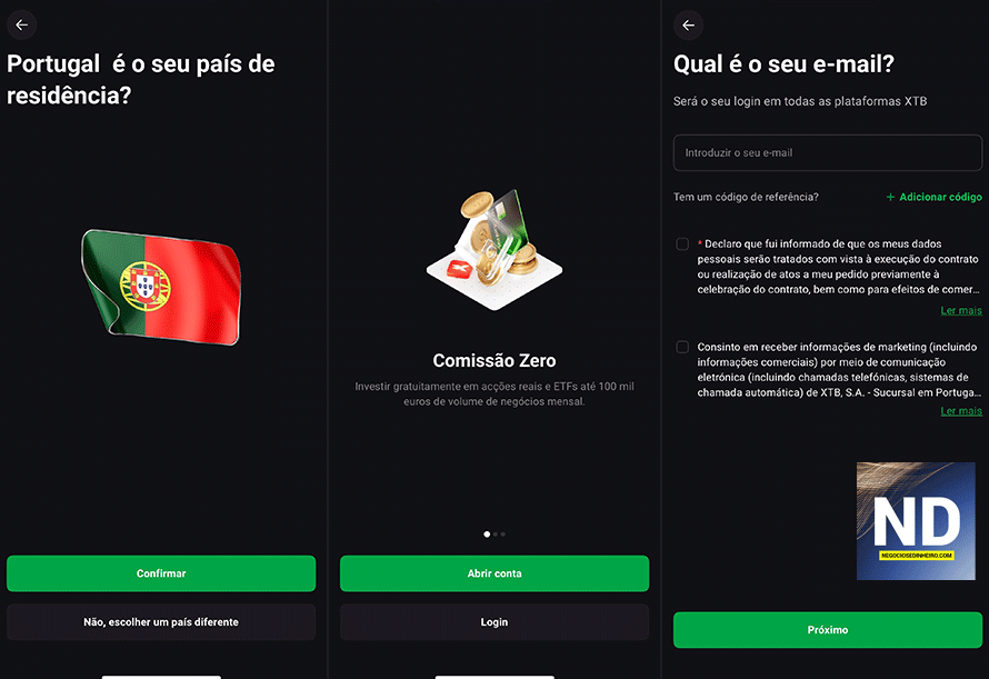 Abrir conta na XTB em 2026