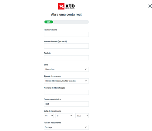 Como abrir conta XTB Portugal para negociar Forex