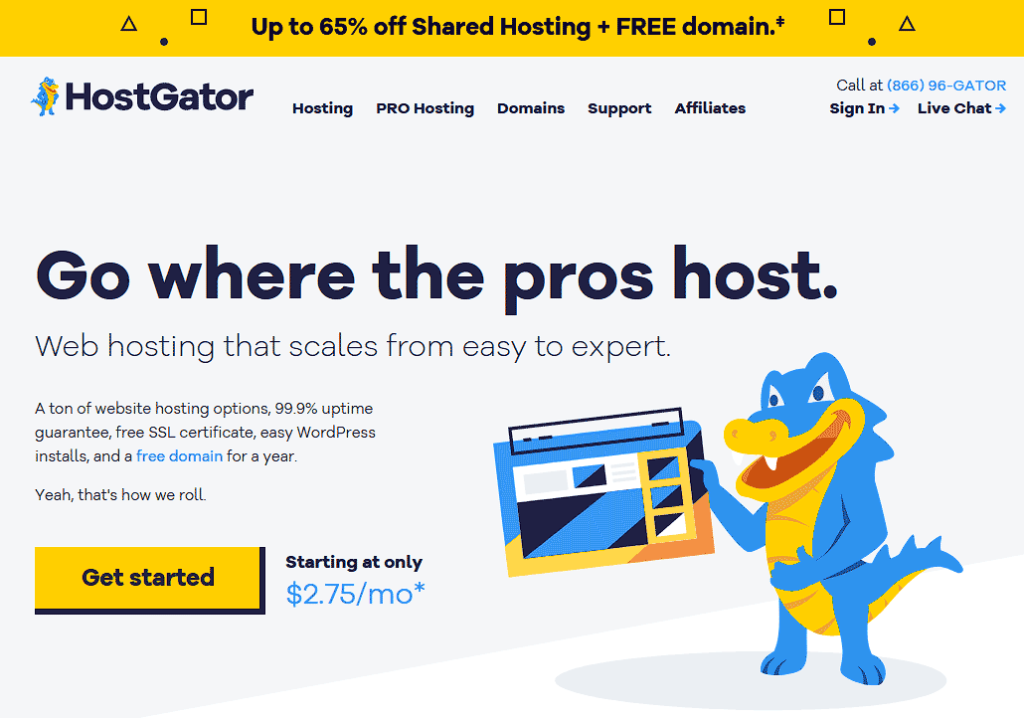 Alojamento web hostgator