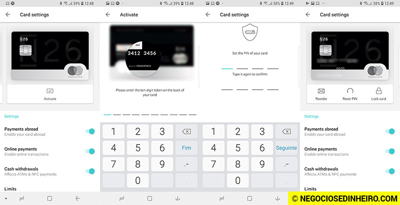 Como ativar o cartão N26 Black