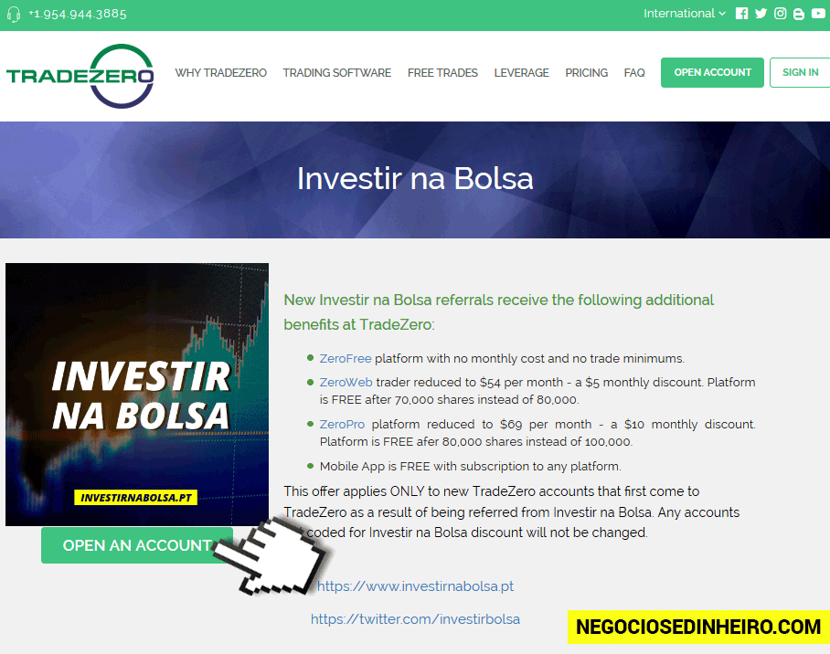 Como abrir conta corretora Tradezero