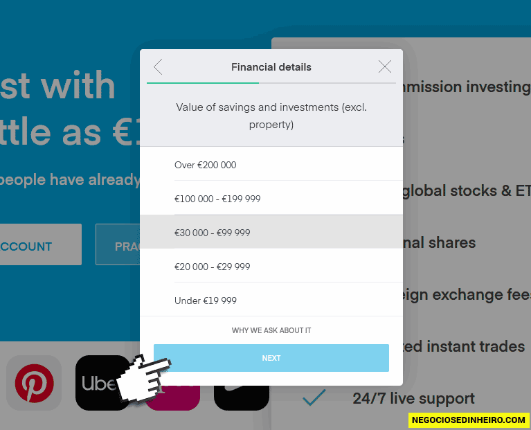 Como abrir conta na corretora Trading 212