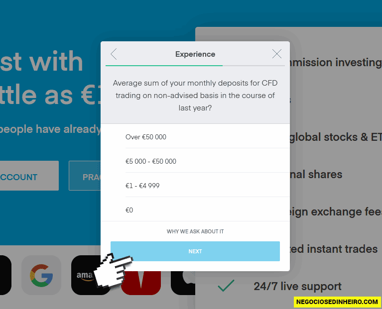 Como abrir conta na corretora Trading 212