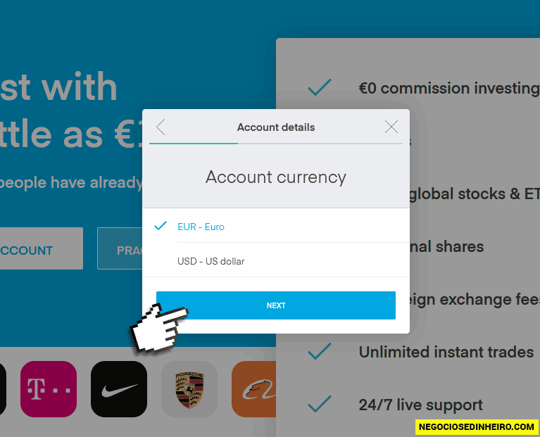 Como abrir conta na corretora Trading 212