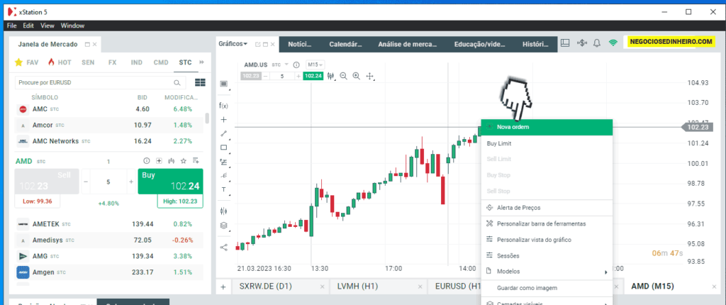 Como comprar ações AMD