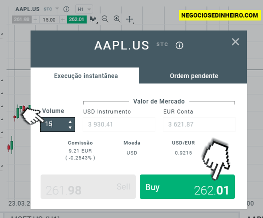 Como comprar ações da Apple