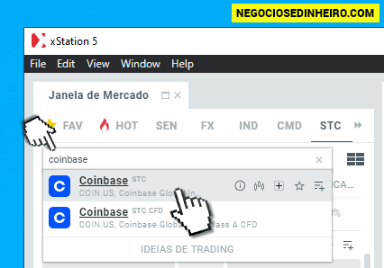 Como comprar ações Coinbase