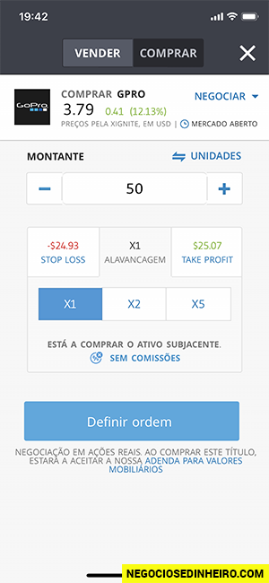 Como comprar ações no Etoro