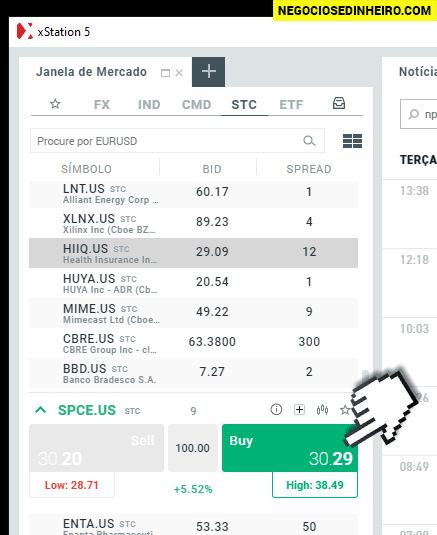 Como comprar ações na XTB