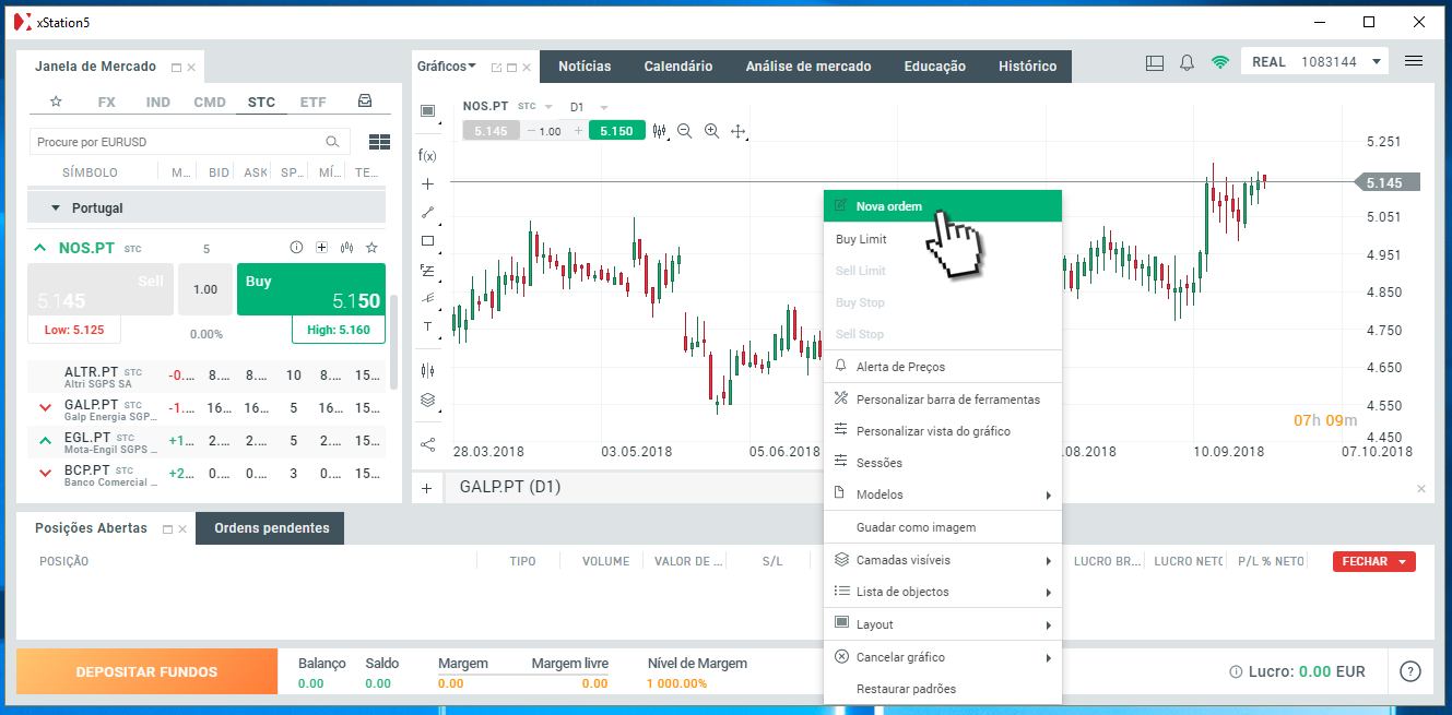 Como comprar ações da NOS