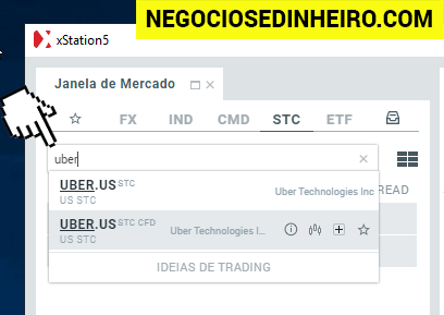 Como comprar ações da UBER