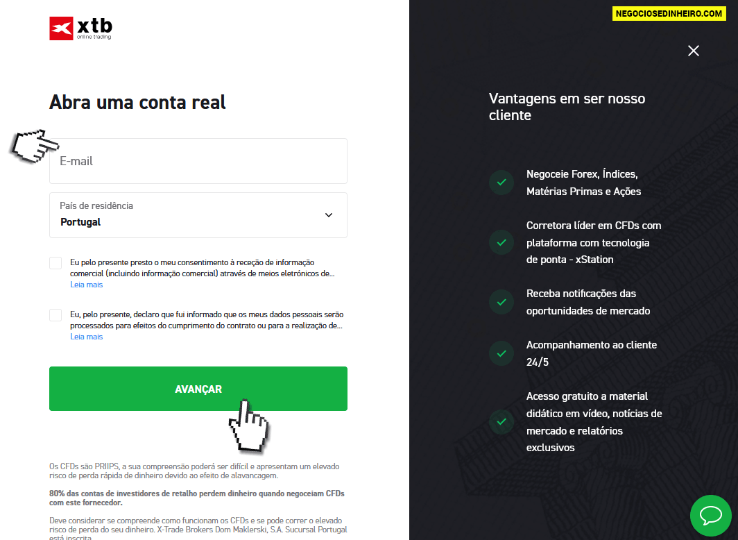 Como comprar ações na XTB