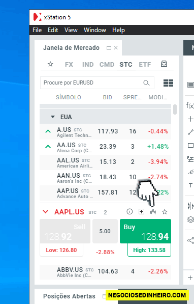 Passos para comprar ações na XTB