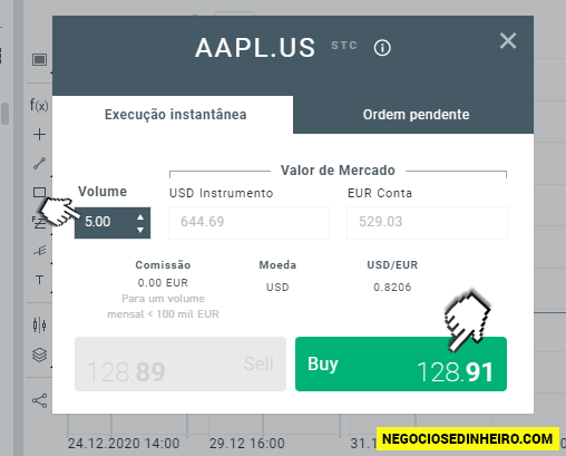 Passos para comprar ações na XTB