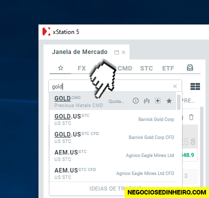 Como negociar ouro na XTB