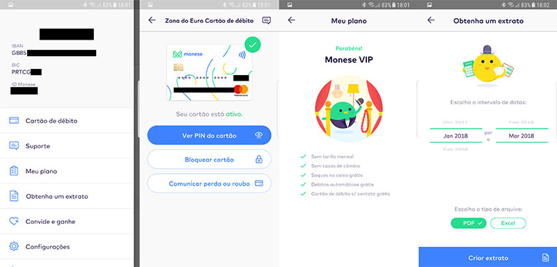 Como funciona a app Monese