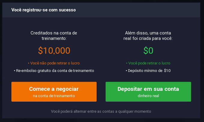 Depositar dinheiro na conta