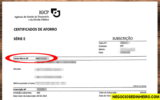 Como subscrever Certificados de Aforro pela Internet