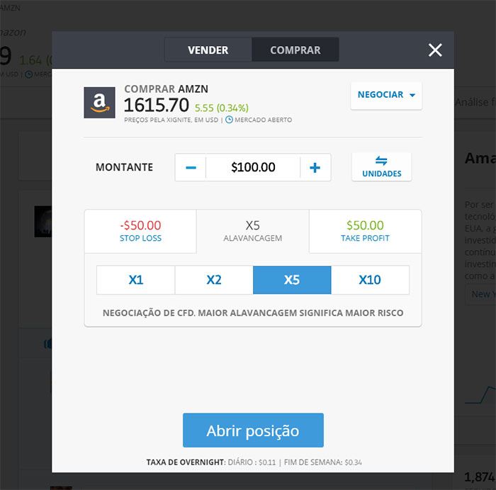 Como comprar ações da Amazon