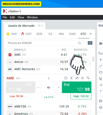 Como comprar ações AMD