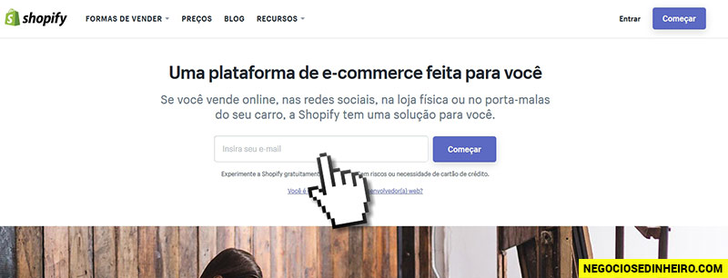 Como criar uma loja shopify