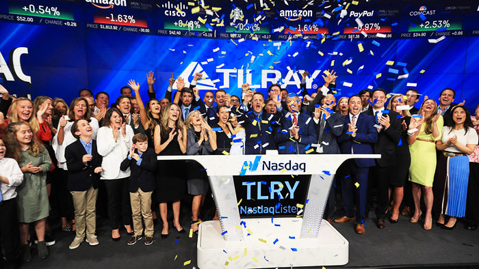 Estreia da TILRAY na Bolsa de Valores NASDAQ