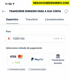 Como investir usando o telemóvel