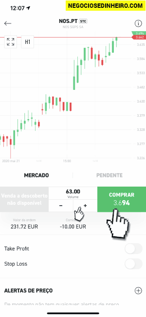 Como investir usando o telemóvel