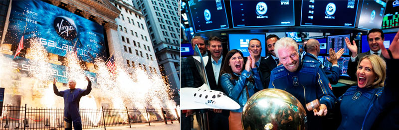 IPO da Virgin Galactic na Bolsa de Valores NYSE