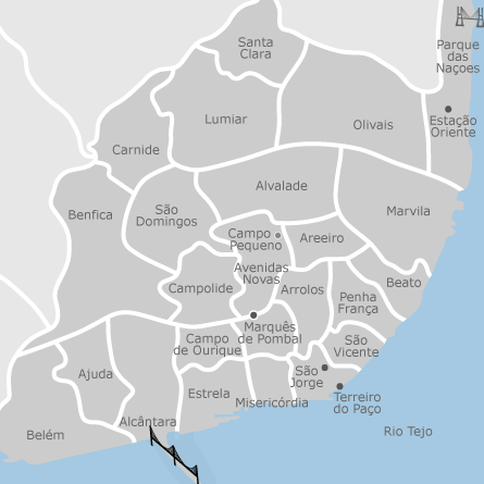 Mapa de Lisboa