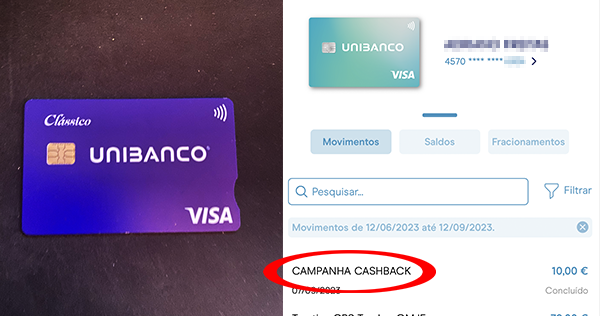 Opinião cartão de crédito Unibanco cashback