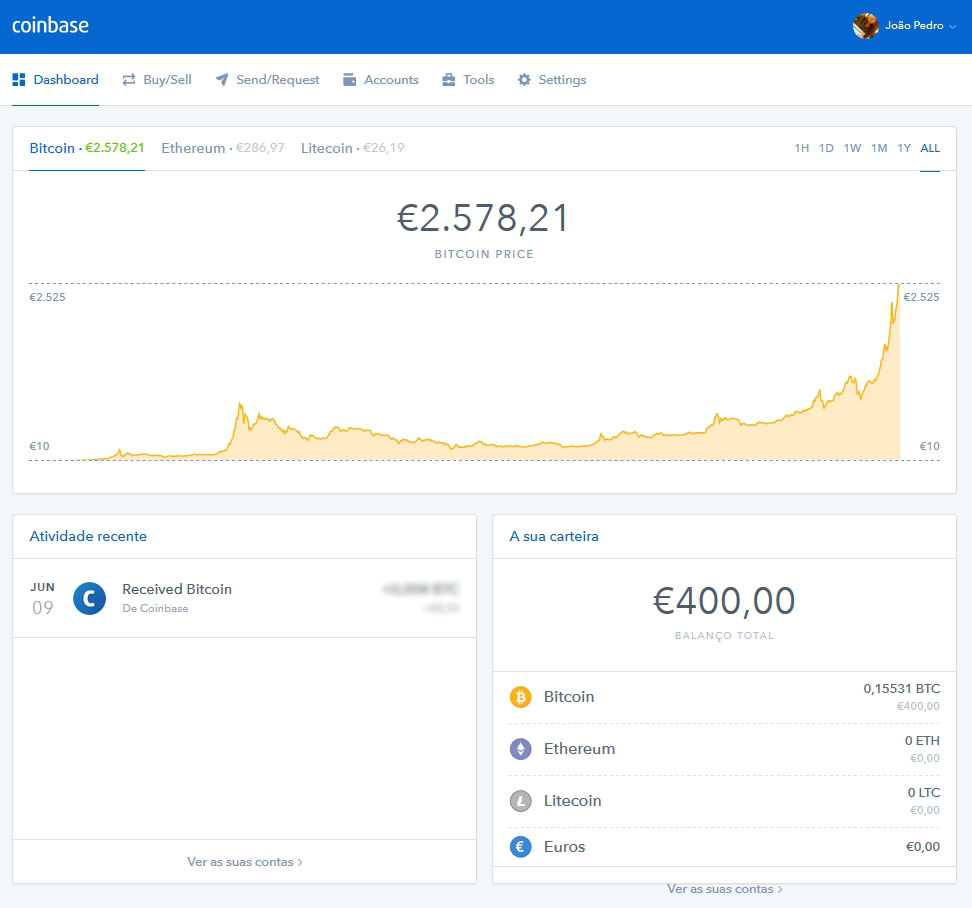 Comprar bitcoins em Portugal