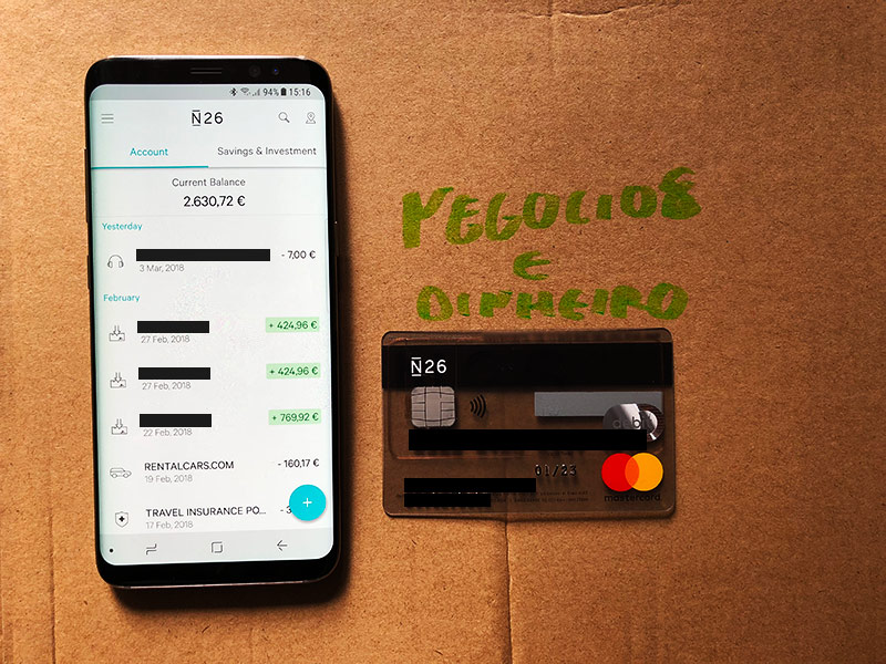 App N26 e o Cartão Débito Mastercard