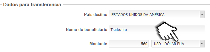Transferência para a TradeZero